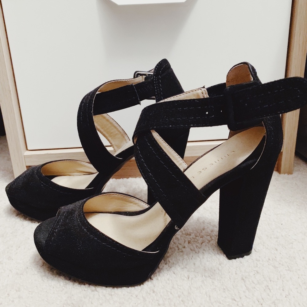 Black heels